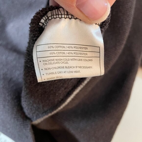 Ariat Women's Size M Brown Zip Up Hoodie Studded with Contrast Thread Raw Edge - Picture 4 of 9